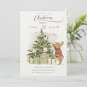 Invitation Peter Rabbit arbre de Noël (Debout devant)