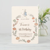 Invitation Peter Rabbit automne automne automne automne Invit (Debout devant)