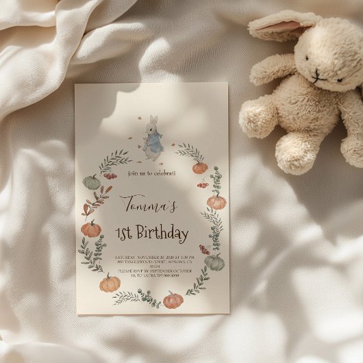 Invitation Peter Rabbit automne automne automne automne Invit