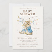 Invitation Peter Rabbit | Baby shower Confetti (Devant)