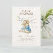 Invitation Peter Rabbit | Baby shower Confetti (Debout devant)