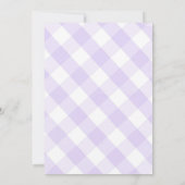 Invitation Peter Rabbit Baby shower violet (Dos)