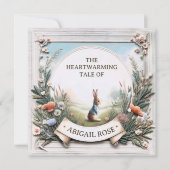 Invitation Peter Rabbit dans le jardin (Devant)