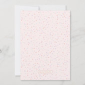 Invitation Peter Rabbit fille 1er anniversaire Confetti rose (Dos)
