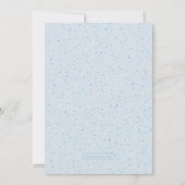 Invitation Peter Rabbit | Garçon 1er Anniversaire Blue Confet (Dos)