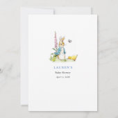 Invitation Peter Rabbit jeu de Baby shower (Dos)