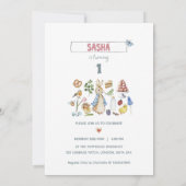 Invitation peter rabbit personnalisé (Dos)