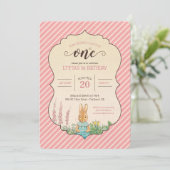 Invitation Peter Rabbit | Premier anniversaire de la petite f (Debout devant)