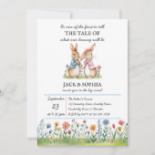 Invitation Peter Rabbit Themed Gender Reveal (Devant)