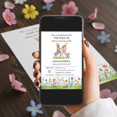 Invitation Peter Rabbit Themed Gender Reveal