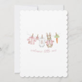 Invitation Peter the Rabbit Girl Clothesline Baby Shower (Dos)