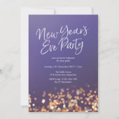 Invitation pétillante de la fête du Nouvel An (Devant)