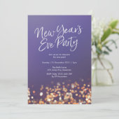 Invitation pétillante de la fête du Nouvel An (Debout devant)