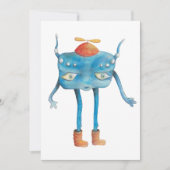 Invitation Petit Alien Pi (Devant)