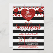 Invitation Petit amour Baby shower de la Saint Valentin (Devant)