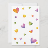 Invitation Petit Amour Fête Trois Anniversaires (Dos)