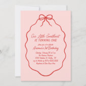 Invitation Petit amour main tiré Valentine Anniversaire (Devant)