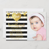 Invitation Petit amour Saint-Valentin Photo Anniversaire (Devant)