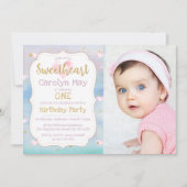 Invitation Petit amour Saint Valentin Photo d'anniversaire (Devant)