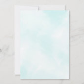 Invitation Petit amour Valentine Blue Boy Baby shower (Dos)