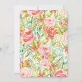 Invitation Petit amour Valentines Day baby shower (Dos)