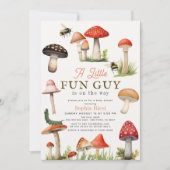 Invitation Petit Amusant Guy Champagne Bee Boy Baby shower (Devant)