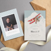 Invitation Petit Anniversaire de enfant Aviator