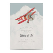 Invitation Petit Anniversaire de enfant Aviator