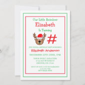Invitation Petit Anniversaire de enfant Reindeer (Devant)