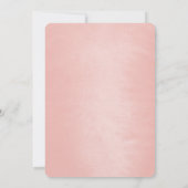 Invitation Petit Anniversaire Poney mignon Cheval Blanc Rose (Dos)