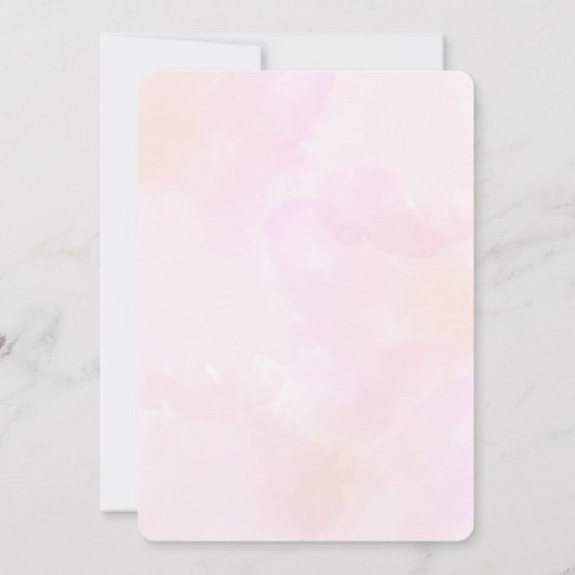 Invitation Petit arc citrouille rose en chemin (Dos)