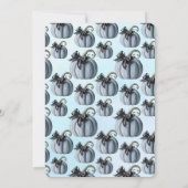 Invitation Petit arc citrouille rose est sur le chemin3 (Dos)