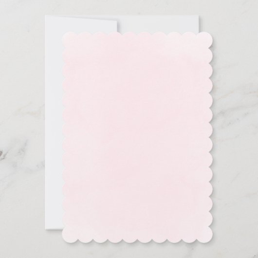 Invitation petit arc rose | Baptême (Dos)
