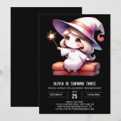 Invitation Petit Assistant enchanté Anniversaire (Devant / Derrière)