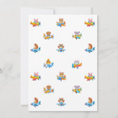 Invitation Petit Aviateur Anniversaire mignon Avion enfant (Dos)