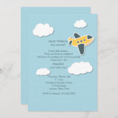 Invitation Petit Aviateur Sip et voir l'invitation (Devant / Derrière)