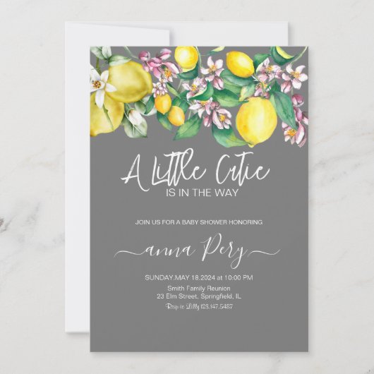 Invitation petit baby shower (Devant)