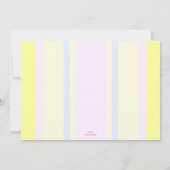 Invitation Petit Baby shower aux poulets (Dos)