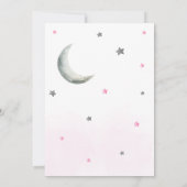 Invitation Petit Baby shower Boo d'Halloween rose (Dos)