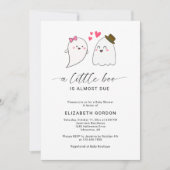 Invitation Petit Baby shower Boo Halloween Fantôme Automne (Devant)