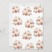 Invitation Petit Baby shower Boo Presque Dû Halloween (Dos)