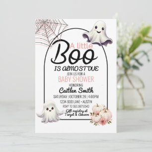 Invitation Petit Baby shower Boo Presque Dû Halloween