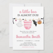 Invitation Petit Baby shower Boo Rose (Devant)