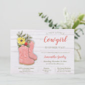 Invitation Petit Baby shower Bootie (Debout devant)