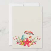 Invitation petit baby shower champignon (Dos)