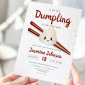 Invitation Petit Baby shower chinois mignon à la baguette