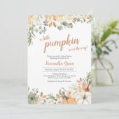 Invitation Petit Baby shower Citrouille (Debout devant)