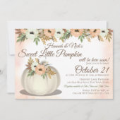 Invitation Petit Baby shower Citrouille (Devant)
