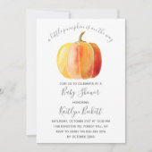 Invitation Petit Baby shower Citrouille (Devant)