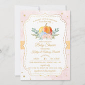 Invitation Petit Baby shower Citrouille (Devant)